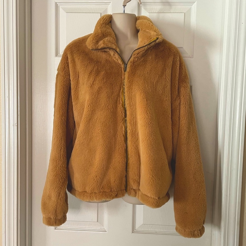 Faux Fur Jacket Size L
